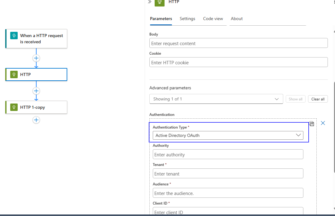 HTTP authentication screenshot